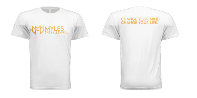 White “Change Your Mind, Change Your Life” Tee